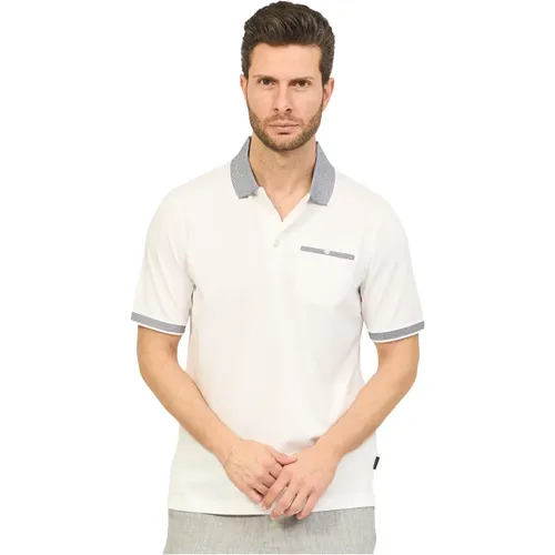 Mens Polo Shirt with Pocket , male, Sizes: 3XL, 4XL - Bugatti - Modalova