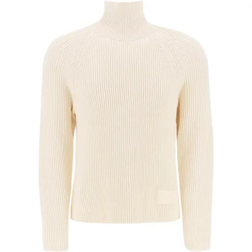 Baumwoll- und Woll-Funnel-Neck Sweater , Herren, Größe: XL - Ami Paris - Modalova