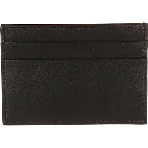 Leather Card Wallet - Portacarte Vit.Liscio Embossed , male, Sizes: ONE SIZE - Dolce & Gabbana - Modalova