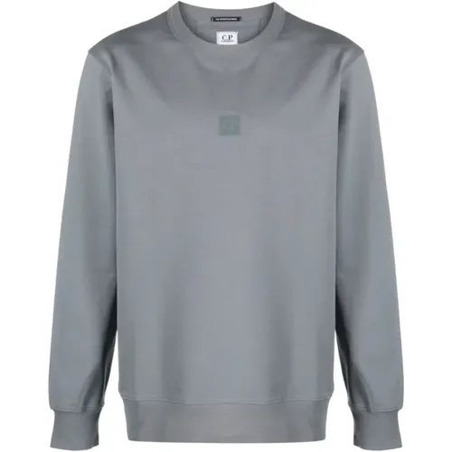 Rundhals-Sweatshirt 975 Style , Herren, Größe: S - C.P. Company - Modalova