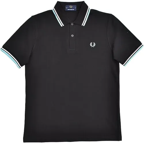 Original Twin Tipped Polo Schwarz , Herren, Größe: 3XS - Fred Perry - Modalova