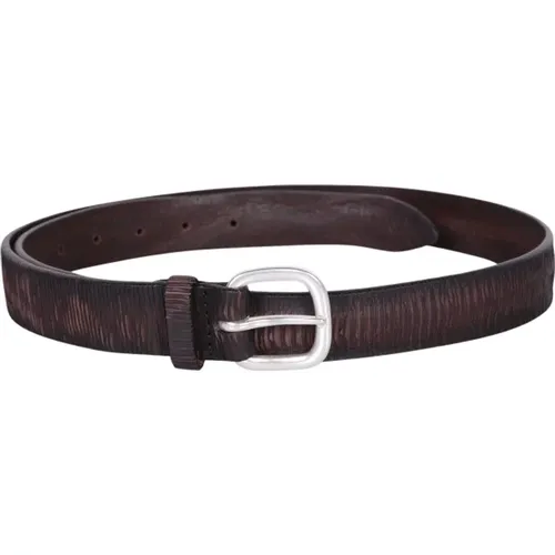 Leather belt by , male, Sizes: 115 CM, 110 CM - Orciani - Modalova