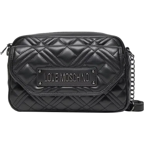 Schwarze Umhängetasche Trendy und Elegant - Moschino - Modalova