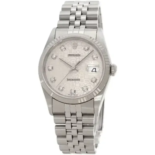 Pre-owned Stainless Steel watches , male, Sizes: ONE SIZE - Rolex Vintage - Modalova