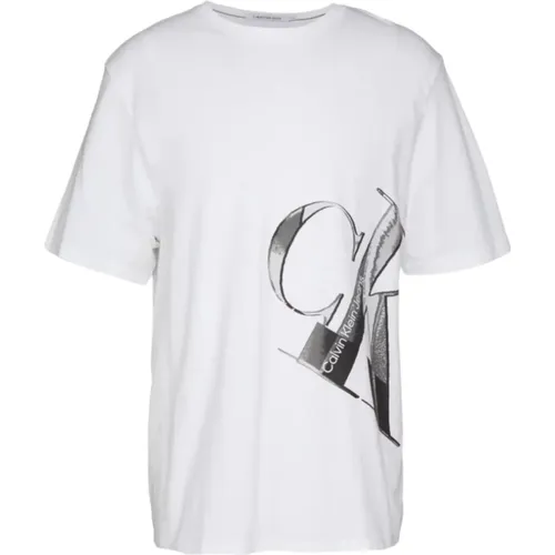 Hyper Real Logo T-shirt , Herren, Größe: XL - Calvin Klein - Modalova