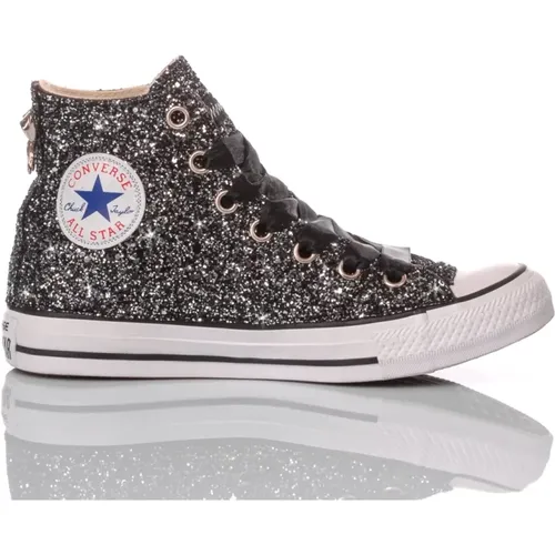 Handgefertigte Schwarze Sneakers für Frauen , Damen, Größe: 36 1/2 EU - Converse - Modalova