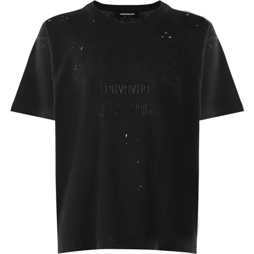 Stylish T-shirt with Logo Detail , male, Sizes: M - Dsquared2 - Modalova