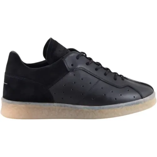 Leder Sneakers mit Gummisohle , Herren, Größe: 43 EU - MM6 Maison Margiela - Modalova