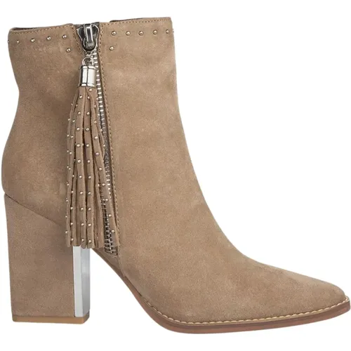 Ankle boots with tassel heel , female, Sizes: 6 UK, 5 UK, 9 UK, 8 UK, 7 UK, 4 UK - Alma en Pena - Modalova