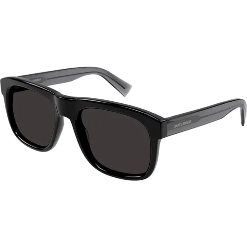 Hochwertige Acetat-Sonnenbrillen für Männer , Herren, Größe: 57 MM - Saint Laurent - Modalova