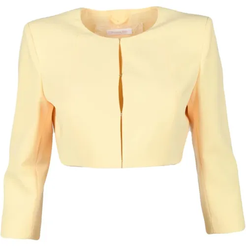 Eleganter Blazer aus Polyester und Elastan , Damen, Größe: M - PATRIZIA PEPE - Modalova