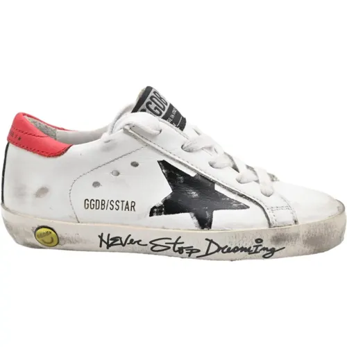 Superstar White Black Red Sneakers - Golden Goose - Modalova