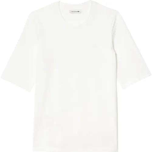 Weiße T-Shirts und Polos , Damen, Größe: XS - Lacoste - Modalova