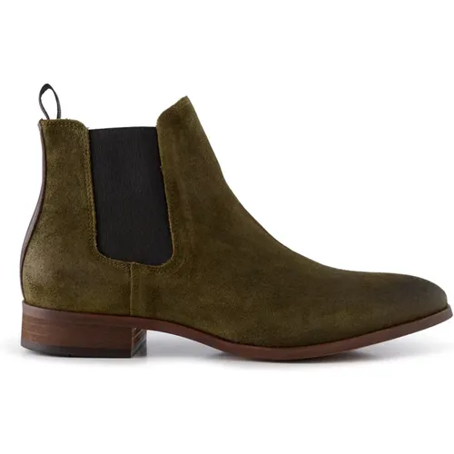 Classic Chelsea Boot - Waxed Suede , male, Sizes: 8 UK, 10 UK, 12 UK, 6 UK - Shoe the Bear - Modalova