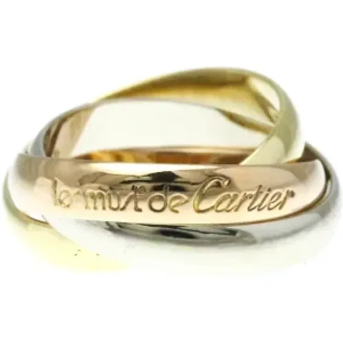 Pre-owned White Gold rings , female, Sizes: ONE SIZE - Cartier Vintage - Modalova