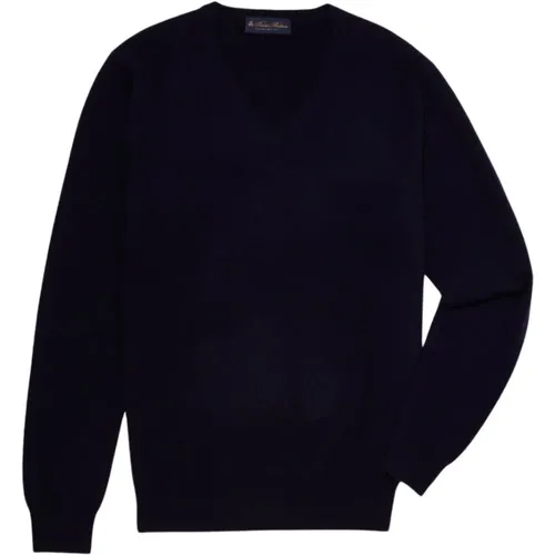 Kaschmir-V-Ausck-Pullover , Herren, Größe: M - Brooks Brothers - Modalova