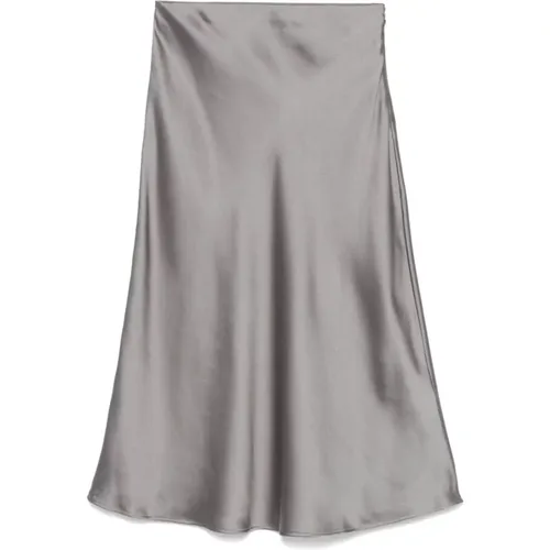 Grey Pleated Skirt , female, Sizes: M - Liu Jo - Modalova