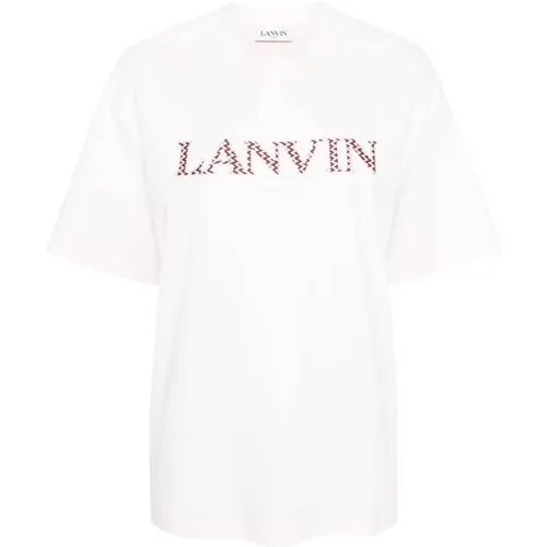 Weiche Jersey Logo T-shirts und Polos , Damen, Größe: S - Lanvin - Modalova