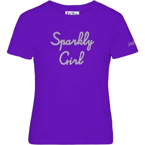 Emilie Short Sleeve T-Shirt , female, Sizes: S - MC2 Saint Barth - Modalova