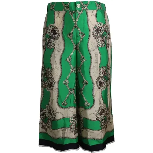 Pre-owned Silk bottoms , female, Sizes: S - Gucci Vintage - Modalova