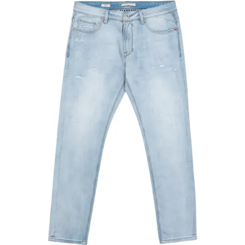 Reguläre Jeans mit kleinen Rissen , Herren, Größe: W32 - Gianni Lupo - Modalova