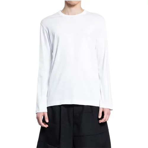 Weißes Strick-T-Shirt mit Langen Ärmeln , Herren, Größe: XL - Comme des Garçons - Modalova