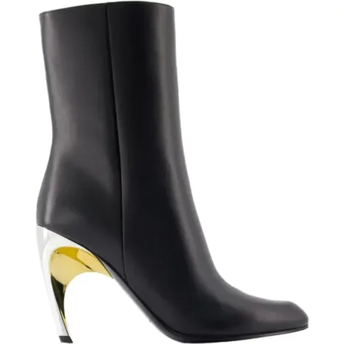 Leather boots , female, Sizes: 8 UK - alexander mcqueen - Modalova
