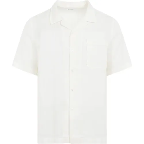 Ecru Cotton Shirt , male, Sizes: S - Universal Works - Modalova