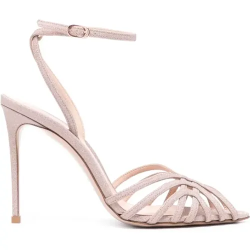 Schuhe mit Glitzerdetails und hohem Absatz , Damen, Größe: 36 1/2 EU - Le Silla - Modalova