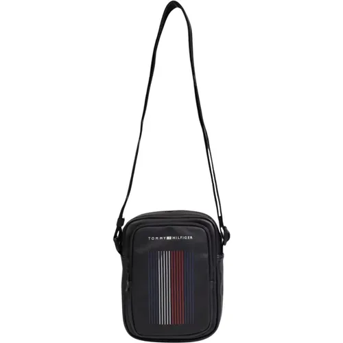 Printed Shoulder Bag with Zipper , male, Sizes: ONE SIZE - Tommy Hilfiger - Modalova