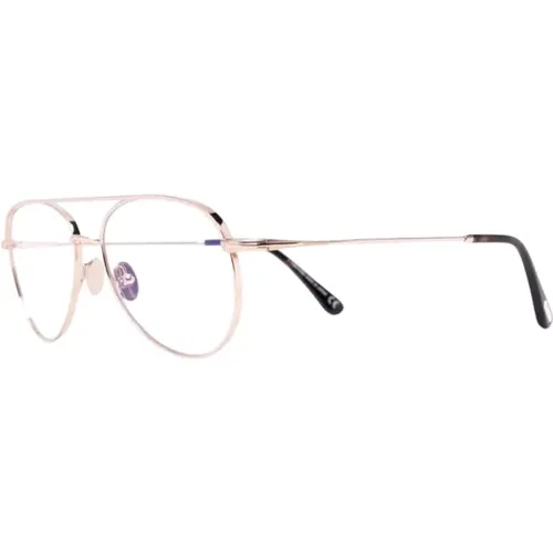 Goldene Optische Brille mit Original-Etui - Tom Ford - Modalova