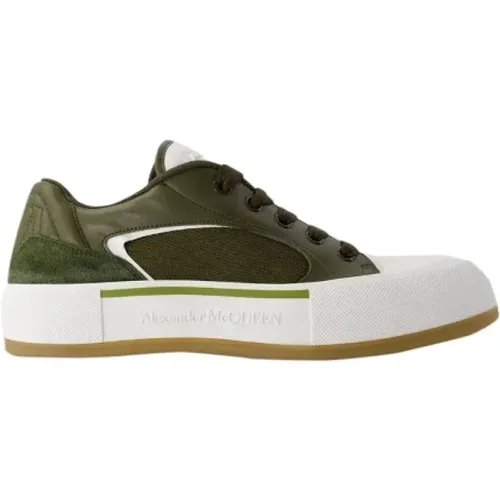 Leather sneakers , male, Sizes: 9 UK, 7 UK, 5 UK, 6 UK, 8 UK, 10 UK - alexander mcqueen - Modalova