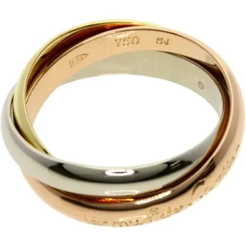 Pre-owned Rose Gold rings , female, Sizes: ONE SIZE - Cartier Vintage - Modalova