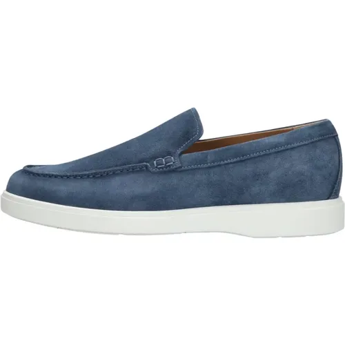 Blaue Herren Loafers , Herren, Größe: 42 EU - GIORGIO - Modalova