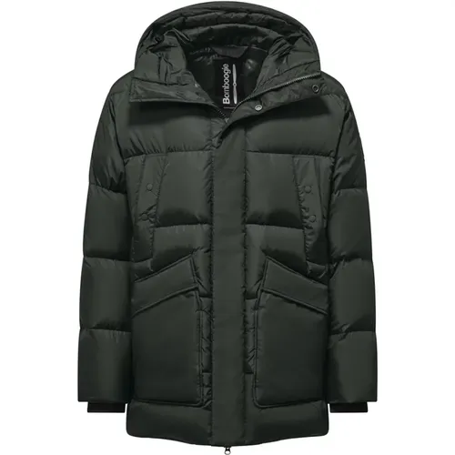 Multi-pocket Down Jacket with Large Hood , male, Sizes: M, XL, S, 2XL, L - BomBoogie - Modalova