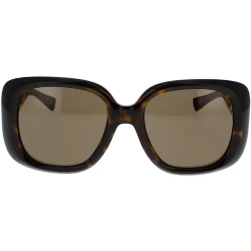 Bold Square Sunglasses with Metal Arms , unisex, Sizes: 54 MM - Versace - Modalova