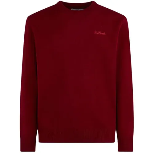 Bordeaux Sweaters for Men , male, Sizes: L, XL - MC2 Saint Barth - Modalova