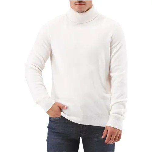 Weiße Kaschmirwolle Rollkragenpullover , Herren, Größe: 3XL - Gran Sasso - Modalova