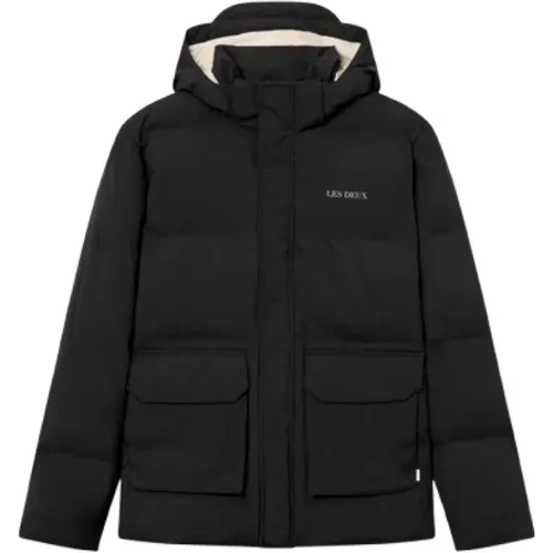 Puffer Jacket with Removable Hood , male, Sizes: S, L, XL - Les Deux - Modalova