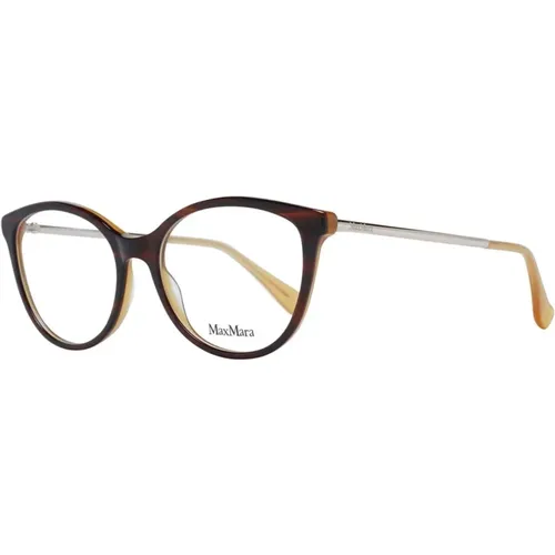 Braune Cat Eye Optische Brillen , Damen, Größe: ONE Size - Max Mara - Modalova