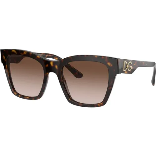 Print Family Sunglasses Dark Havana/,/Grey Shaded Sunglasses,PRINT Family Sunglasses - Dolce & Gabbana - Modalova