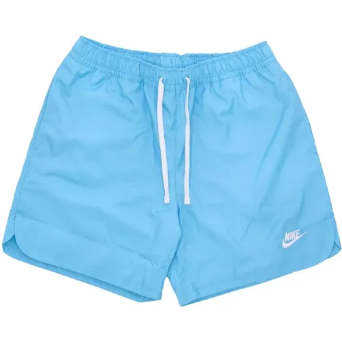 Mesh-gefütterte Badehose Baltik Blau/Weiß - Nike - Modalova