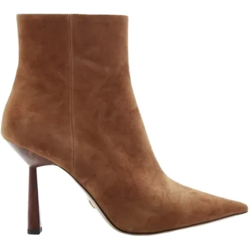 Stilvolle Cognac Wildleder Stiefelette , Damen, Größe: 39 EU - Lola Cruz - Modalova