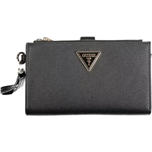 Schwarze Polyethylen-Brieftasche mit Mehreren Fächern - Guess - Modalova