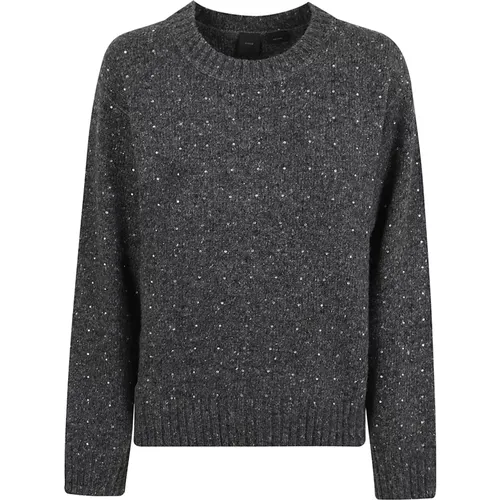 Grauer Pullover Aw24 Stilvoll Gemütlich - pinko - Modalova