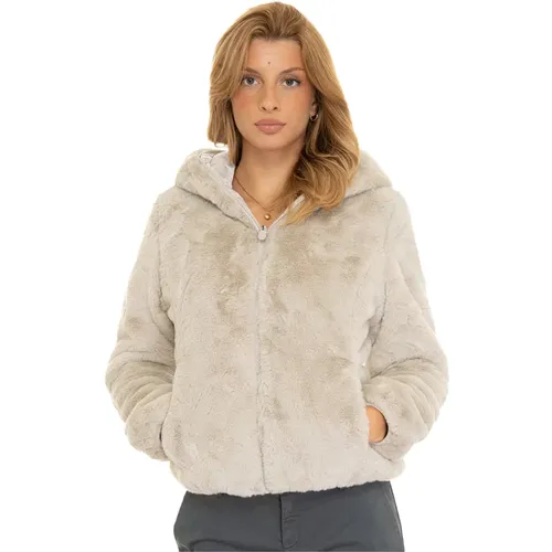 Wendbare kurze Harrington-Jacke mit Kapuze , Damen, Größe: 3XL - Save The Duck - Modalova