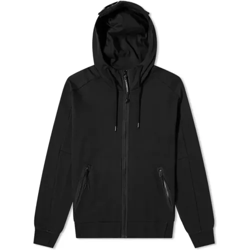 Diagonal Raised Fleece Goggle Zip Hoodie , male, Sizes: L, 2XL, M, XL - C.P. Company - Modalova