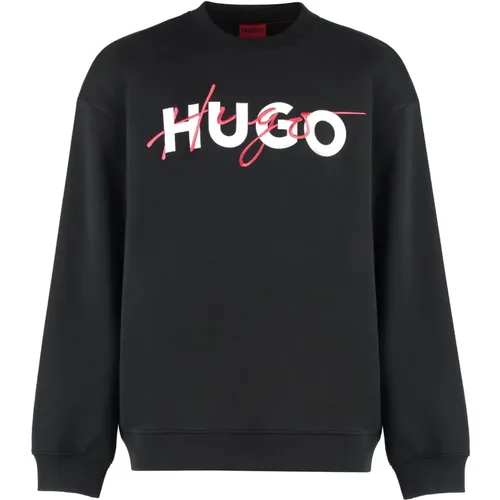 Ribbed crew-neck sweatshirt - Hugo Boss - Modalova