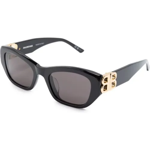Schwarze Sonnenbrille mit Zubehör - Balenciaga - Modalova