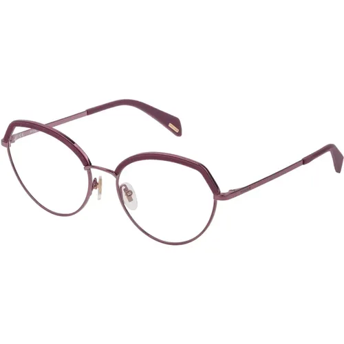 Stylische Brille Vpl932 , unisex, Größe: 55 MM - Police - Modalova